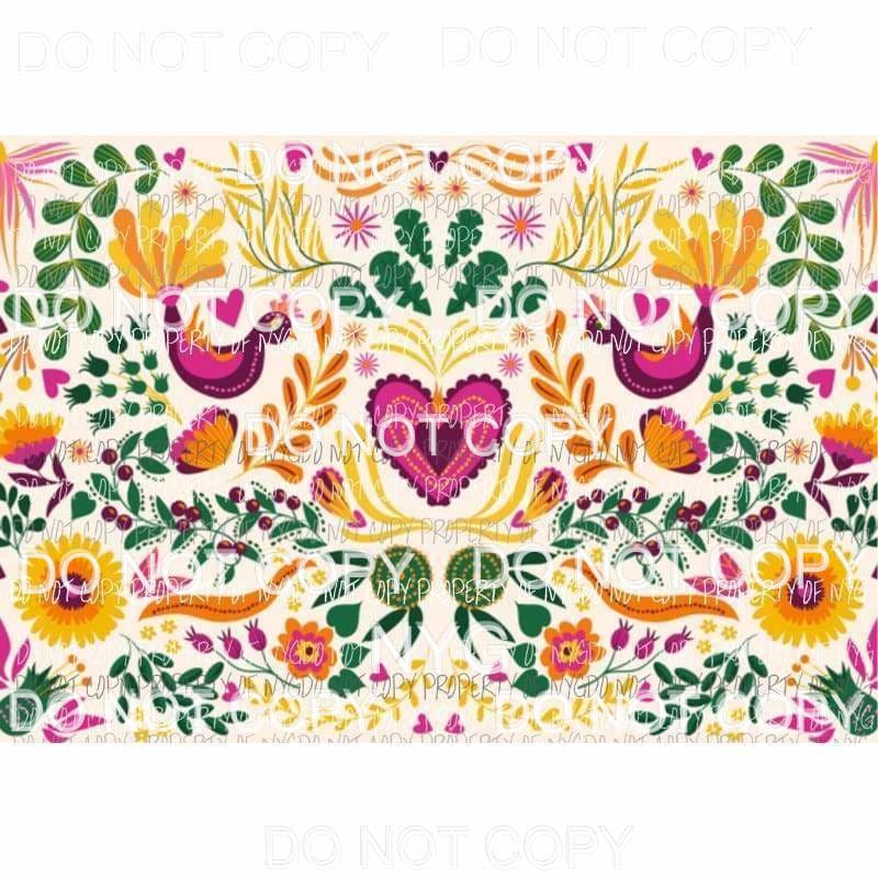 Flower Sheet #34 Sublimation transfers 13 x 9 inches Heat Transfer