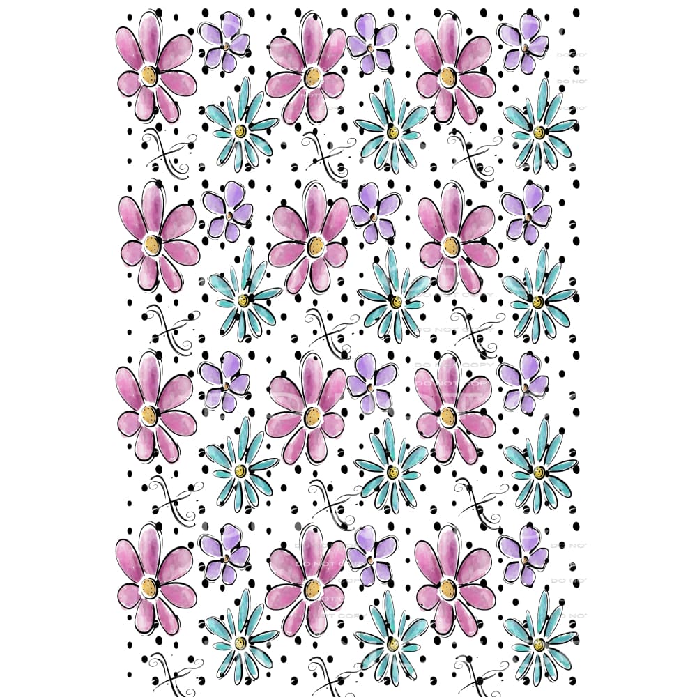 flowers #6549 Sublimation transfers - Heat Transfer