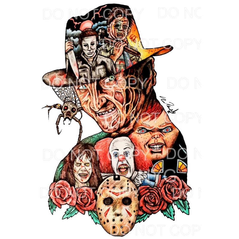 Freddy Krueger NIghtmare On Elm Street Silhouette Horror