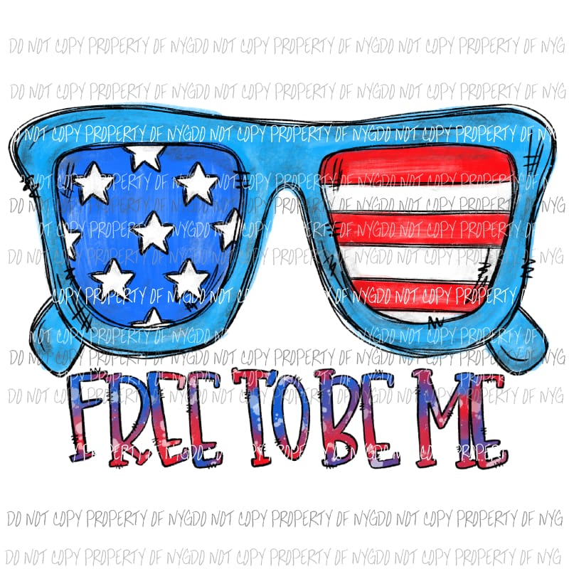 Free To Be Me Sublimation transfers Heat Transfer