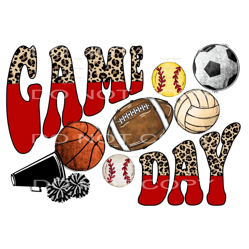 Game Day ALL SPORTS # 3 Sublimation transfers - Heat