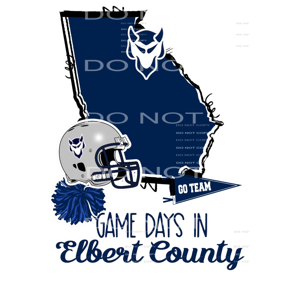 game days elbert county custom Sublimation transfers - Heat