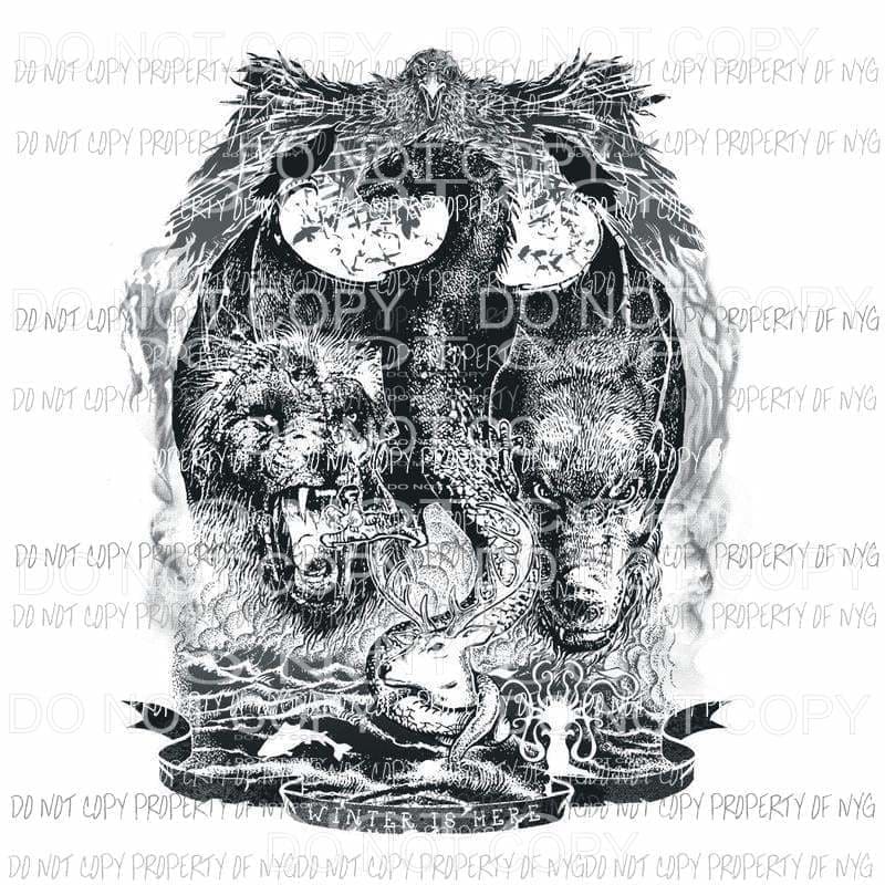 Game of Thrones 7 Sublimation transfers Heat Transfer