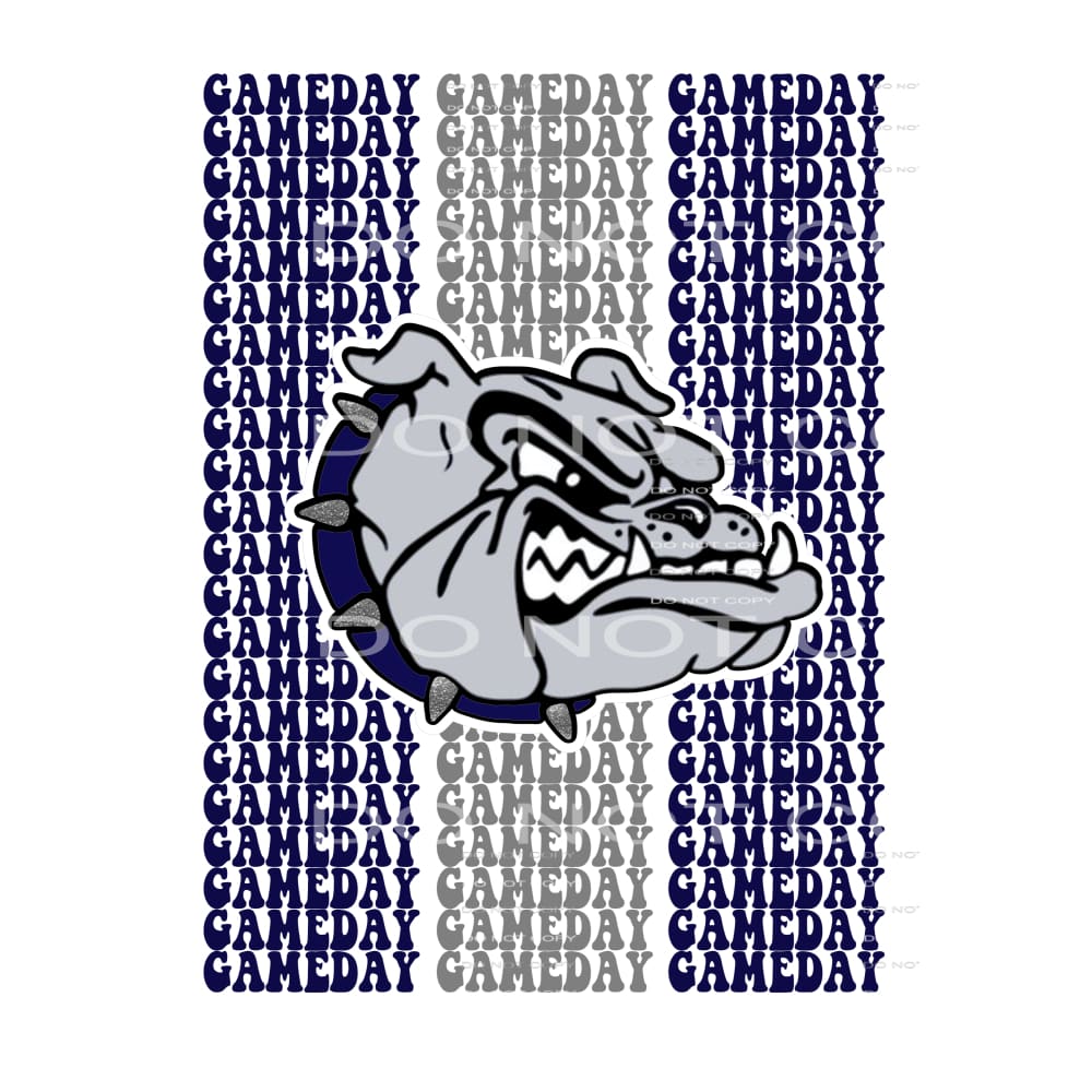 gameday bulldogs navy # 2277 Sublimation transfers - Heat