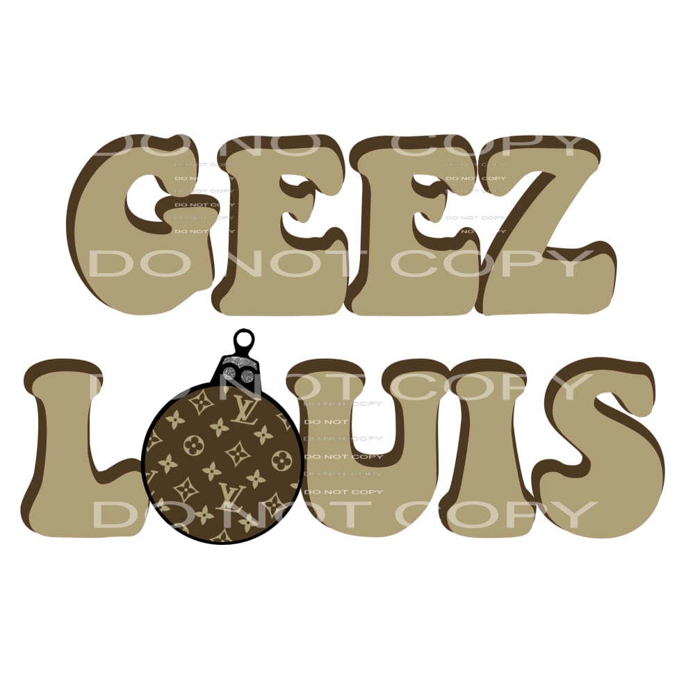 Geez Louis # 2284 Sublimation transfers - Heat Transfer