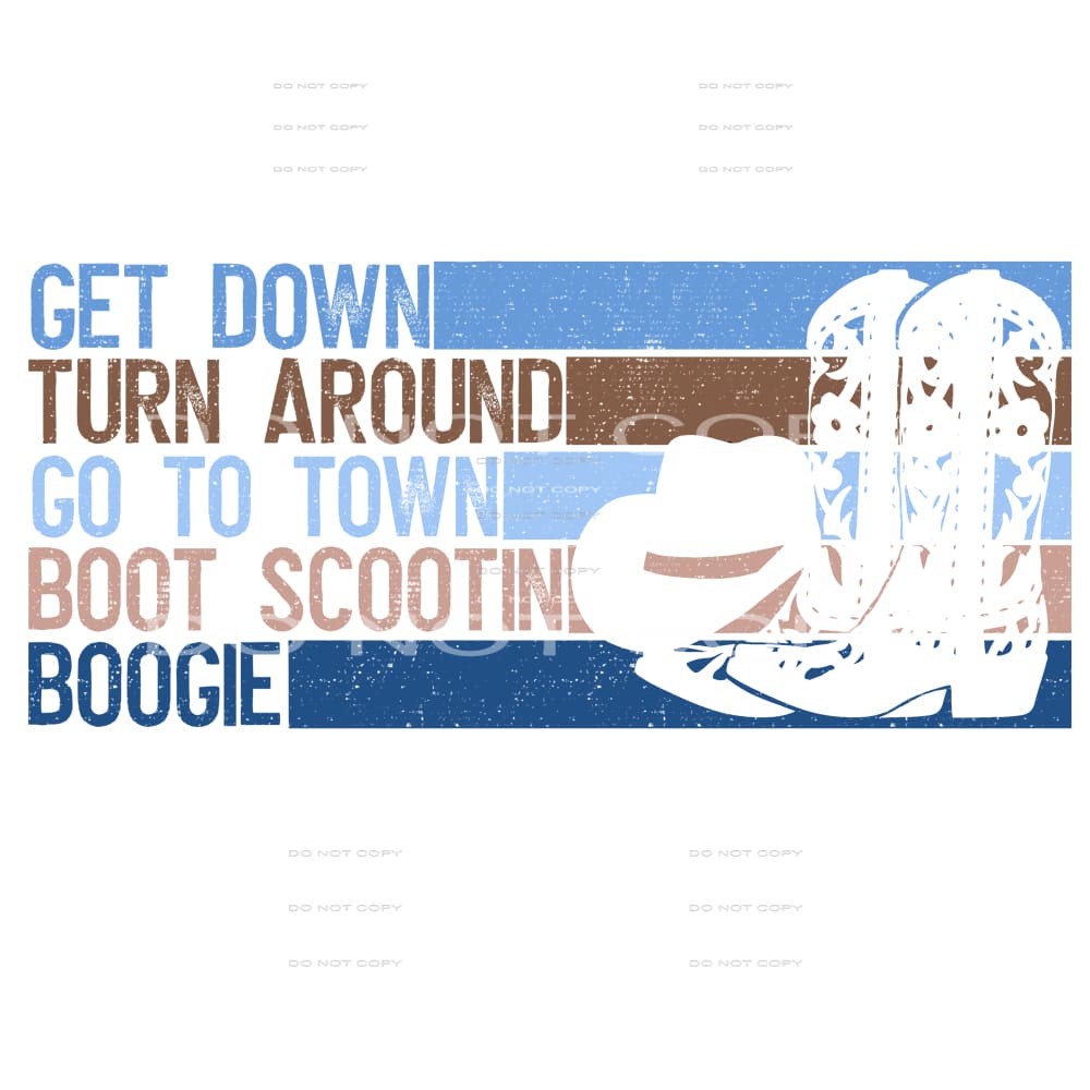 get down turn around #7242 Sublimation transfers - Heat