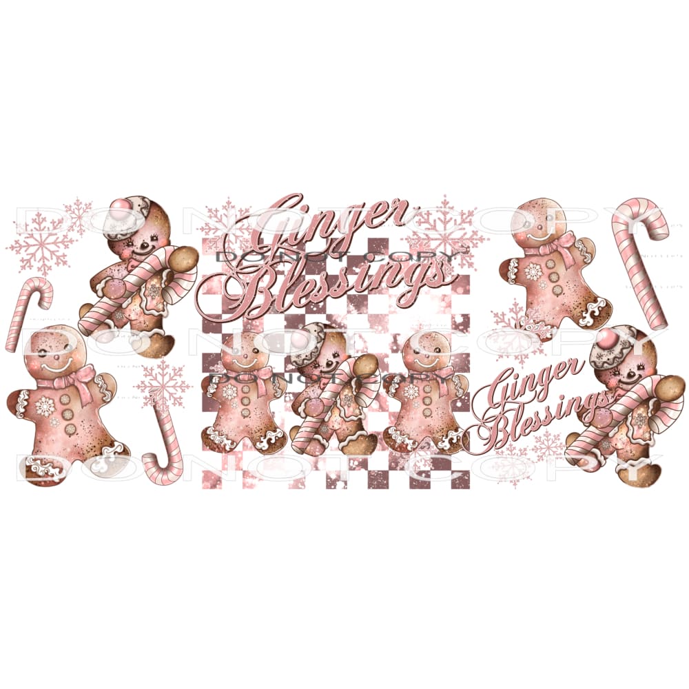 Ginger Blessing #8337 Sublimation transfers - Heat Transfer