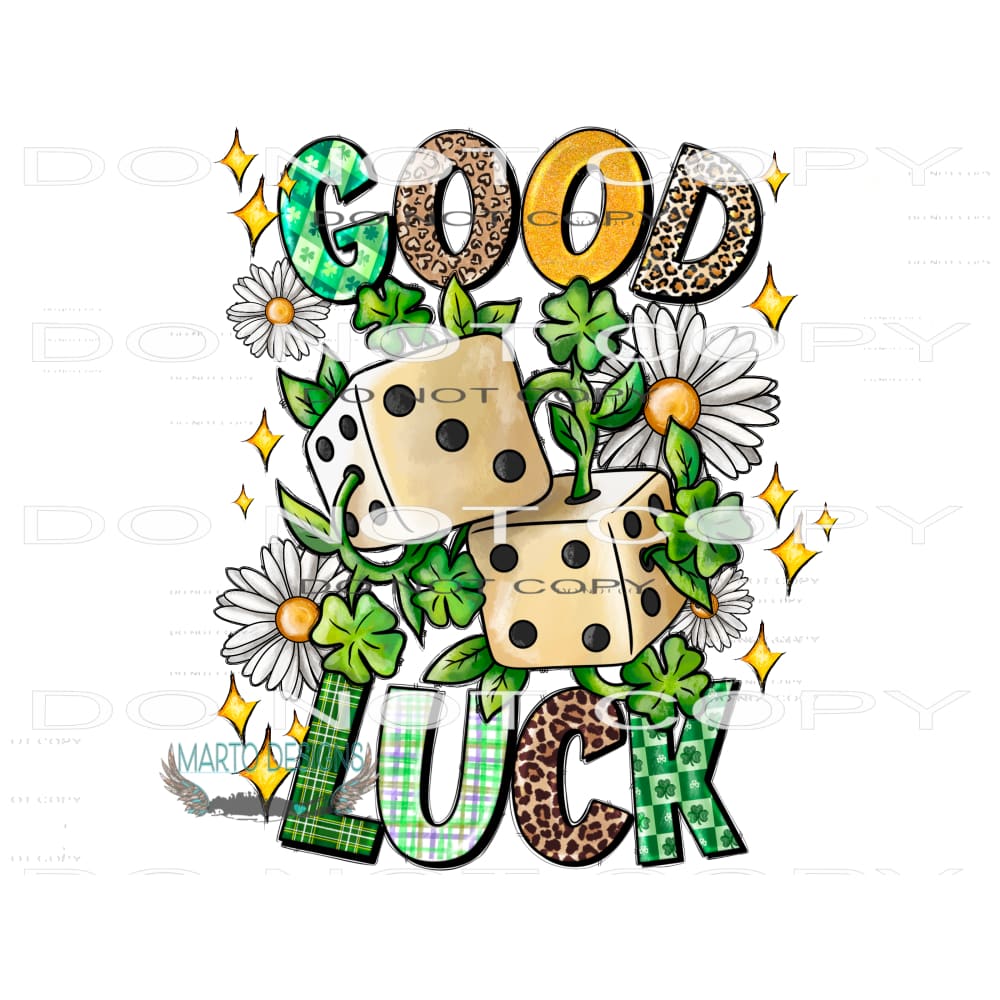 Good Luck #9699 Sublimation transfers - Heat Transfer