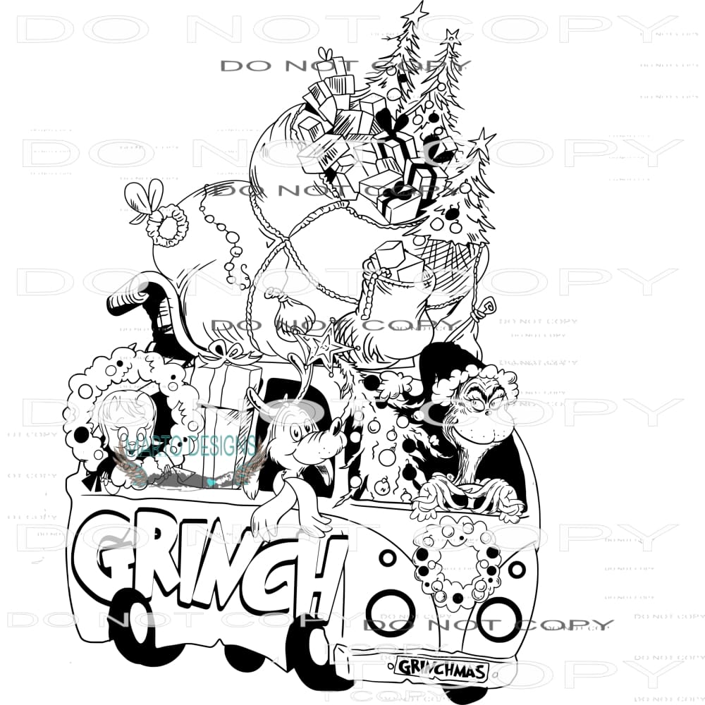 Grinch #8116 Sublimation transfers - Heat Transfer Graphic