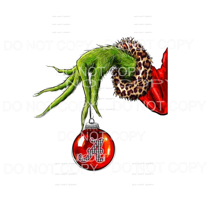 Grinch Alabama # 9059 Sublimation transfers - Heat Transfer