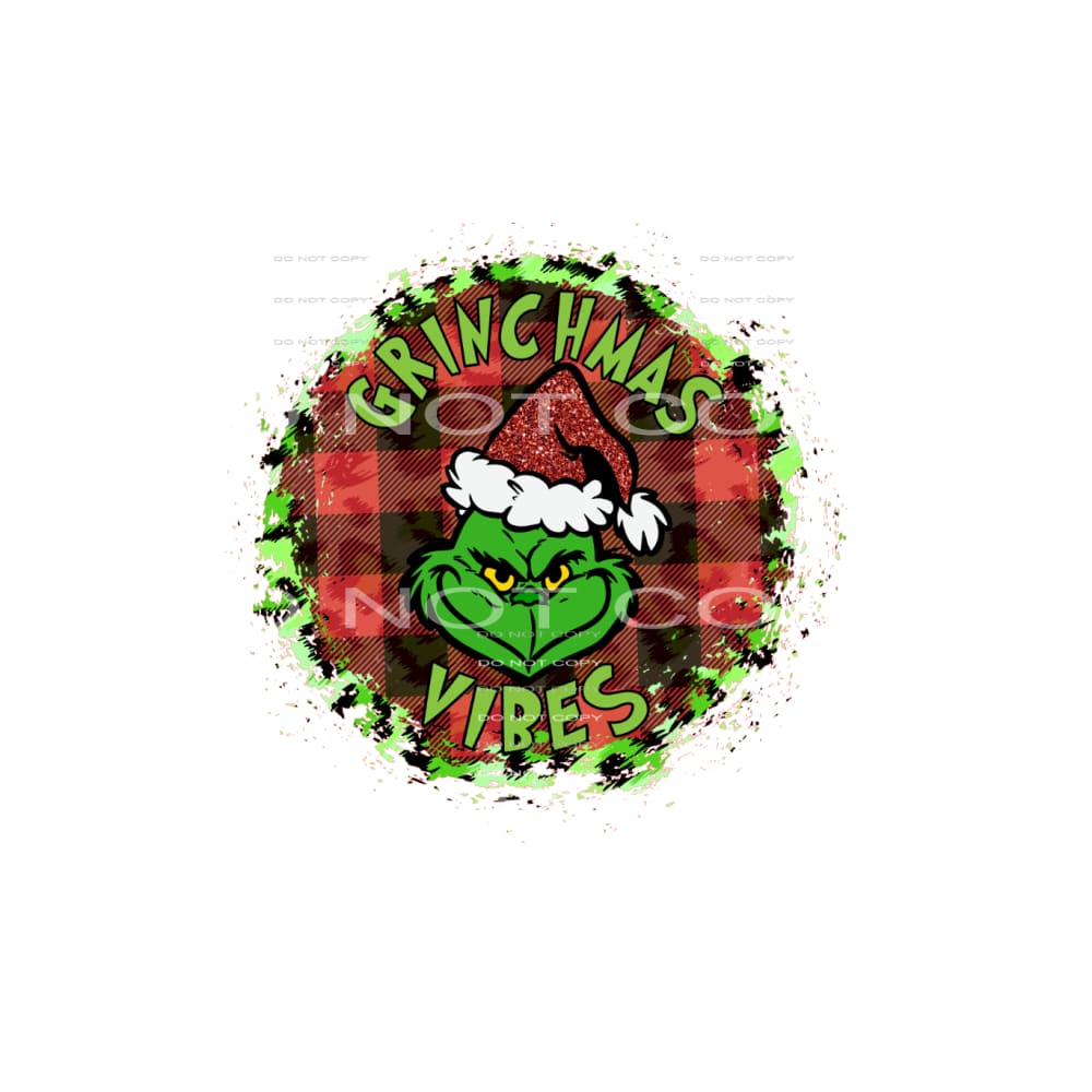 Grinchmas vibes #7419 Sublimation transfers - Heat Transfer