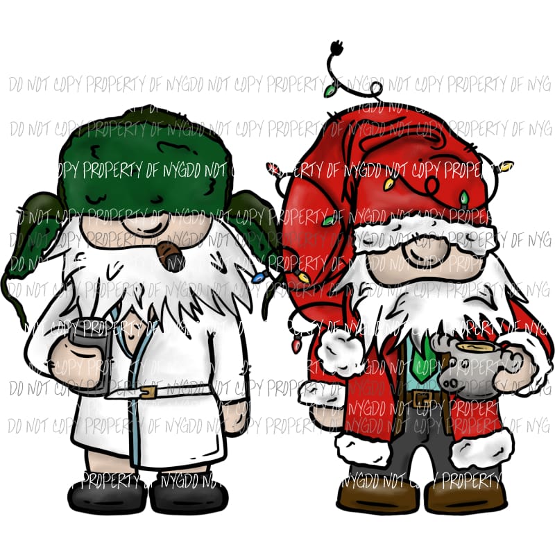 Grumpy and Cigar Santas Clark Christmas Vacation Sublimation transfers Heat Transfer