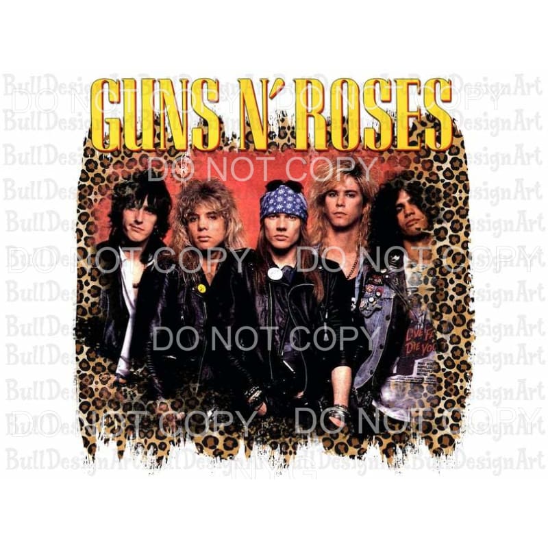 Guns N Roses #4 Sublimation transfers - Heat Transfer