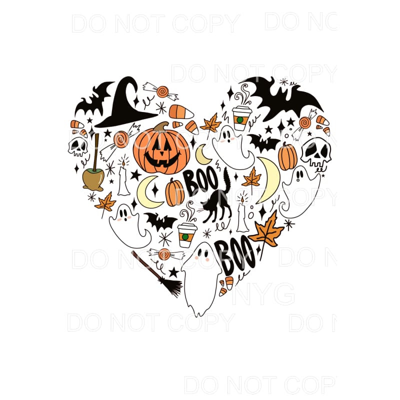 Halloween Fall Things Heart Ghosts Pumpkins Bats Leaves