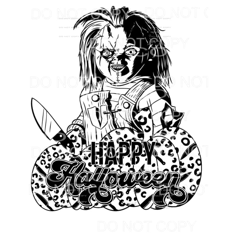 Happy Halloween Chucky Childs Play Leopard Pumpkins #168