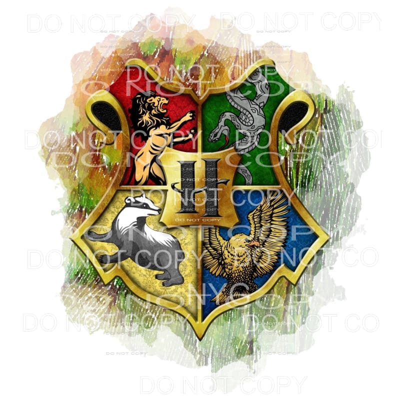 Harry Potter House Symbol Watercolor Background #1923