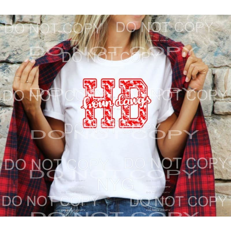 HD houn dawg Aurora # 516 RED SCREEN PRINT can go on any