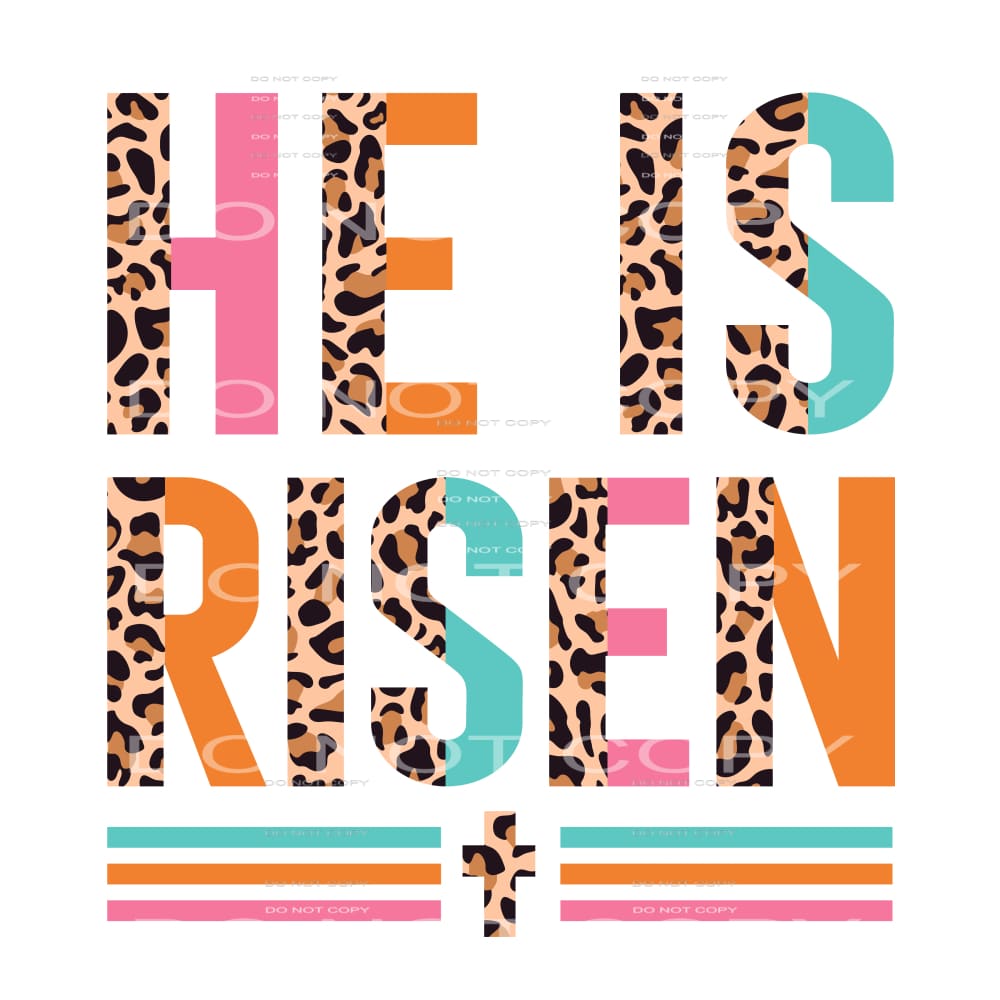 he is risen #4512 Sublimation transfers - Heat Transfer