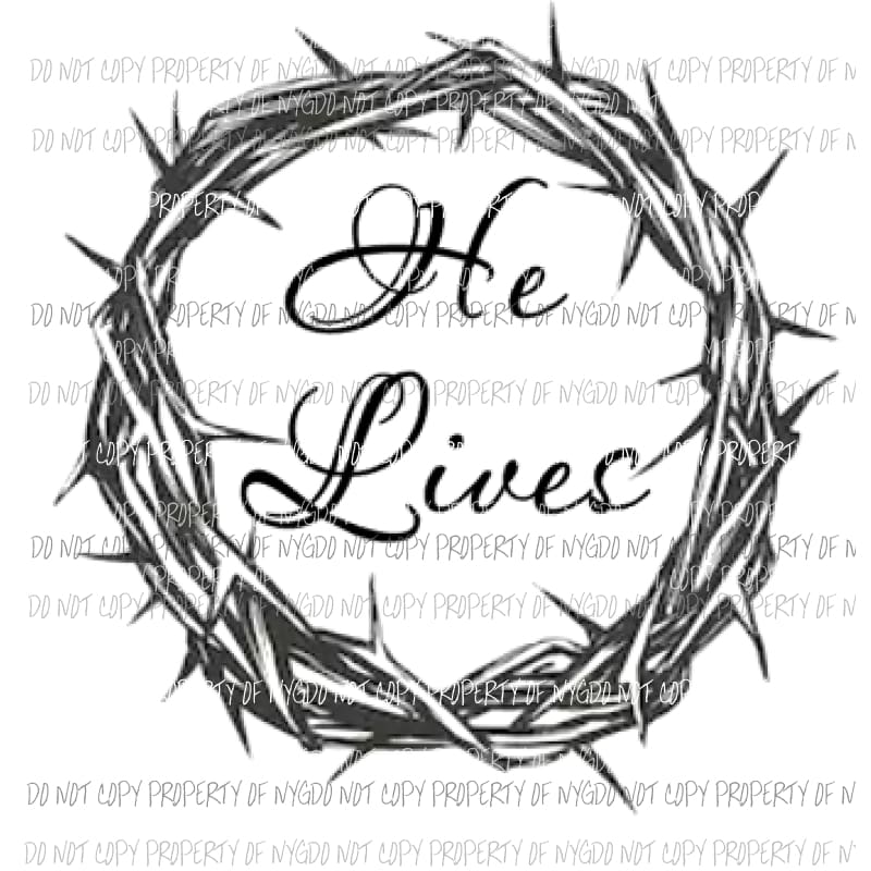 He Lives Sublimation transfers Heat Transfer