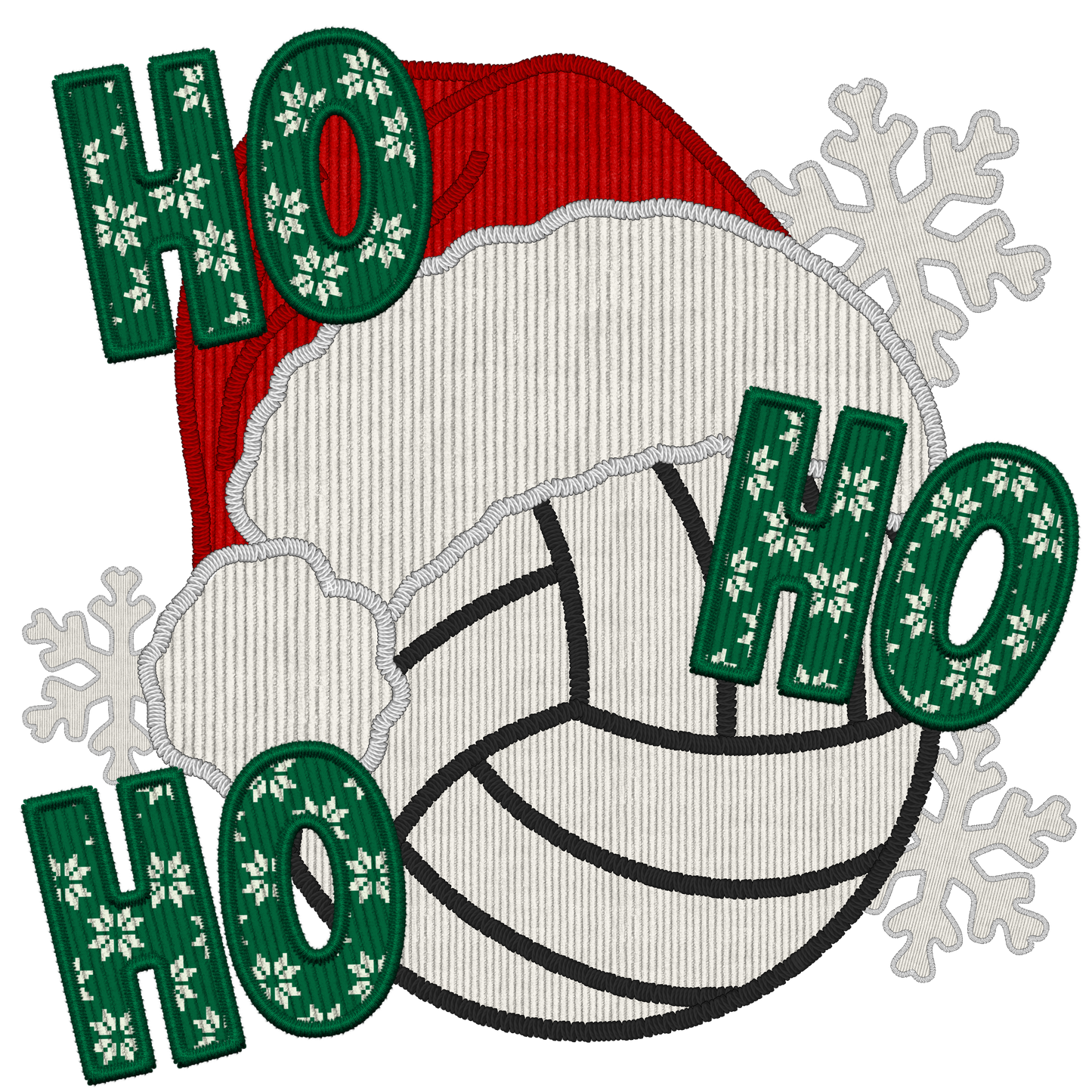 Ho Ho Ho Volleyball #8356 Sublimation transfers - Heat