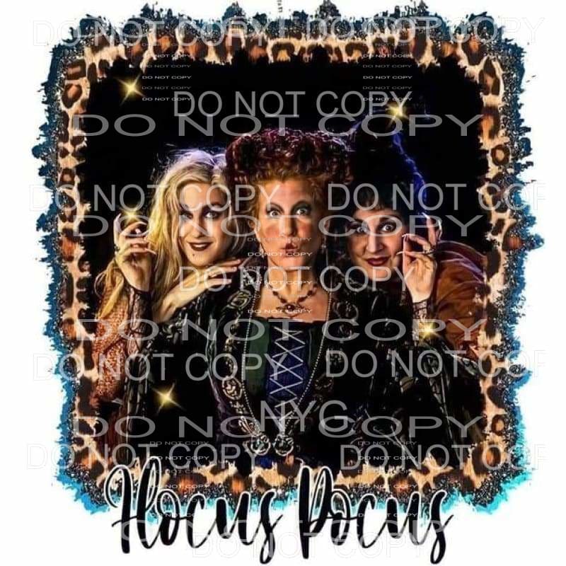 Hocus Pocus Sanderson Sisters Leopard Frame #189 Sublimation