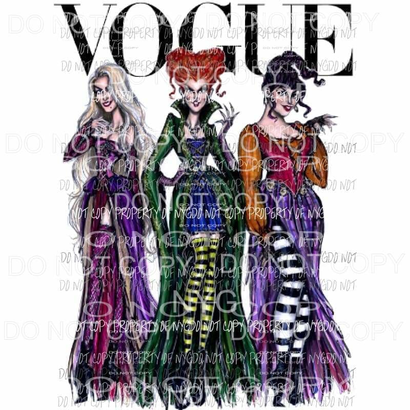 Hocus Pocus VOGUE Sublimation transfers Heat Transfer