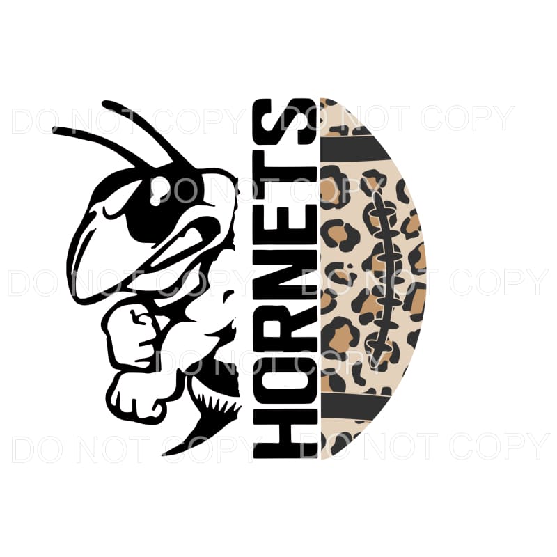 Hornets Football Leopard #237 Sublimation transfers - Heat
