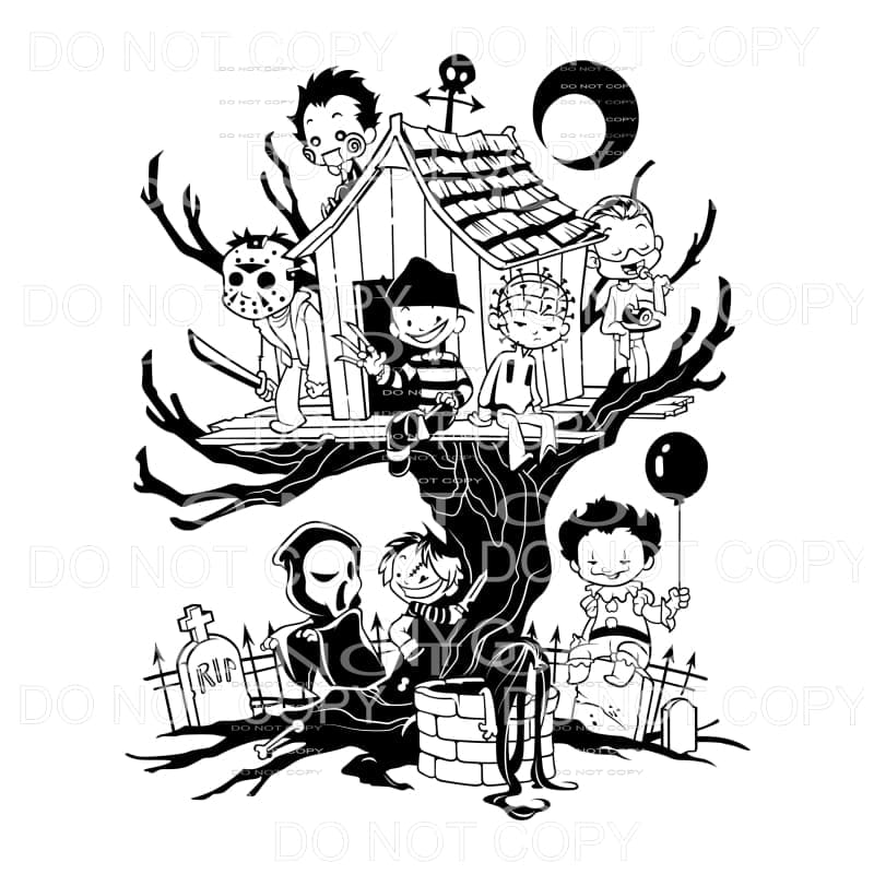 Horror Movies Tree House Freddie jason chucky halloween