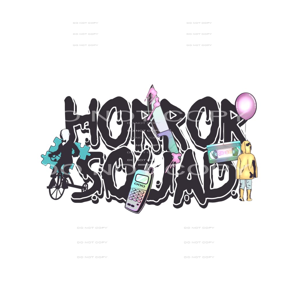 Horror Squad #5740 Sublimation transfers - Heat Transfer
