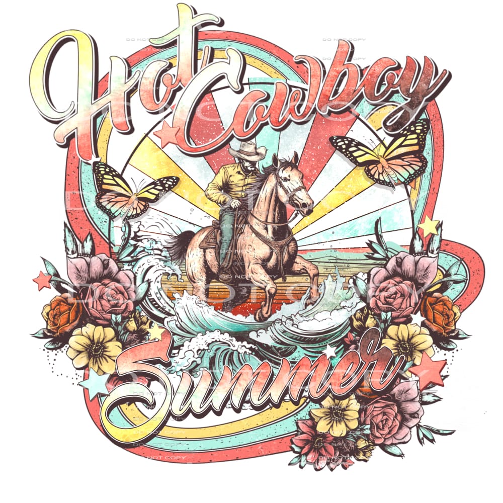 Hot cowboy summer # 313 Sublimation transfers - Heat