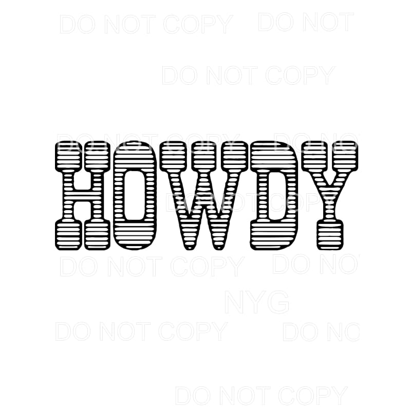 Howdy Stripes #130 Sublimation transfers - Heat Transfer
