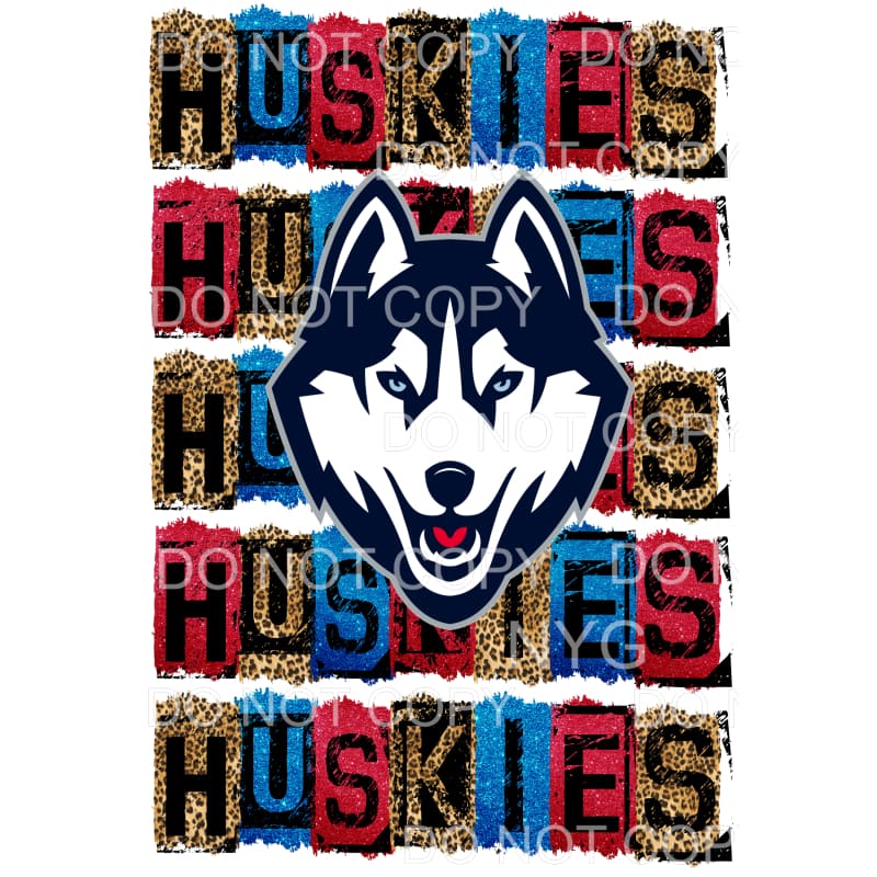 HUSKIES BLOCK # 102 Sublimation transfers - Heat Transfer