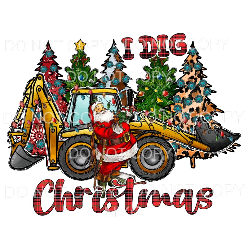 I Dig Christmas # 9056 Sublimation transfers - Heat Transfer