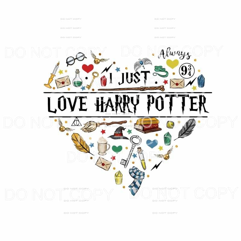 I just love Harry Potter Sublimation transfers - adult -