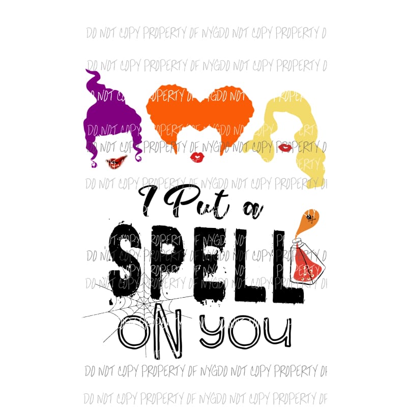 i put a spell on you hocus pocus 9 Sublimation transfers Heat Transfer