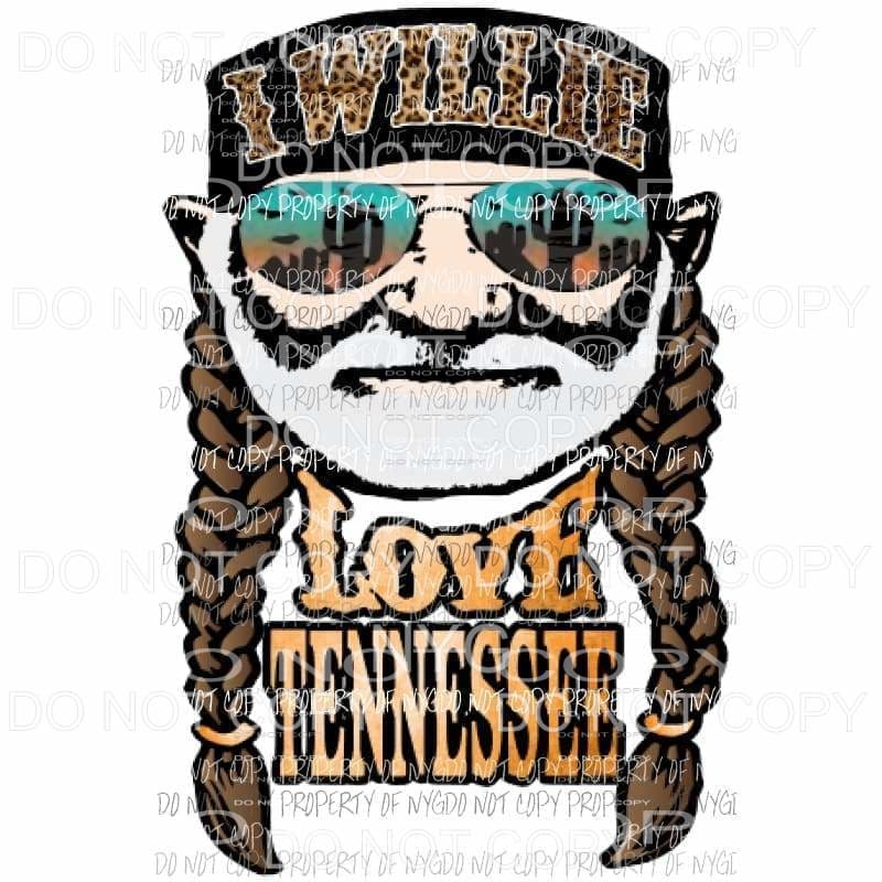 I Willie love Tennessee # 1 Sublimation transfers Heat Transfer