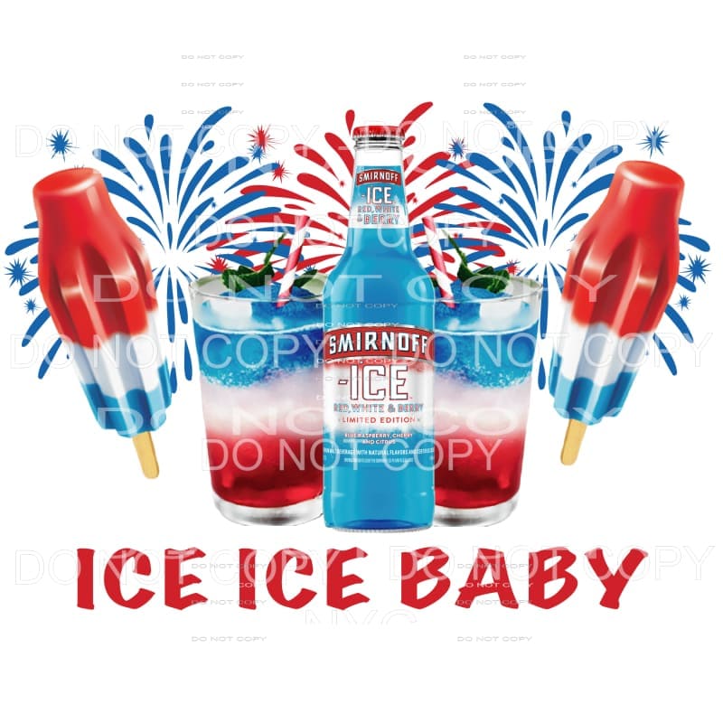 Ice Ice Baby Smirnoff Popsicles Sublimation transfers - Heat