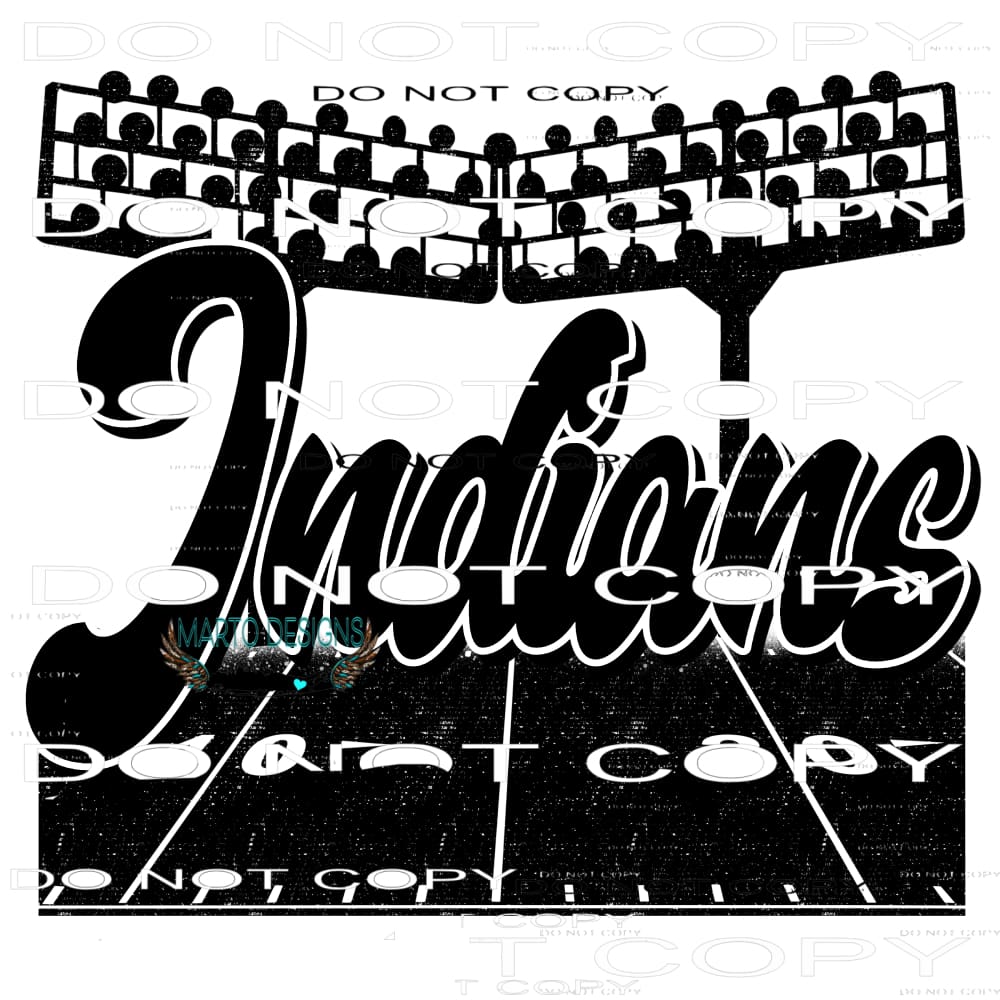 Indians stadium Sublimation transfers - Heat Transfer