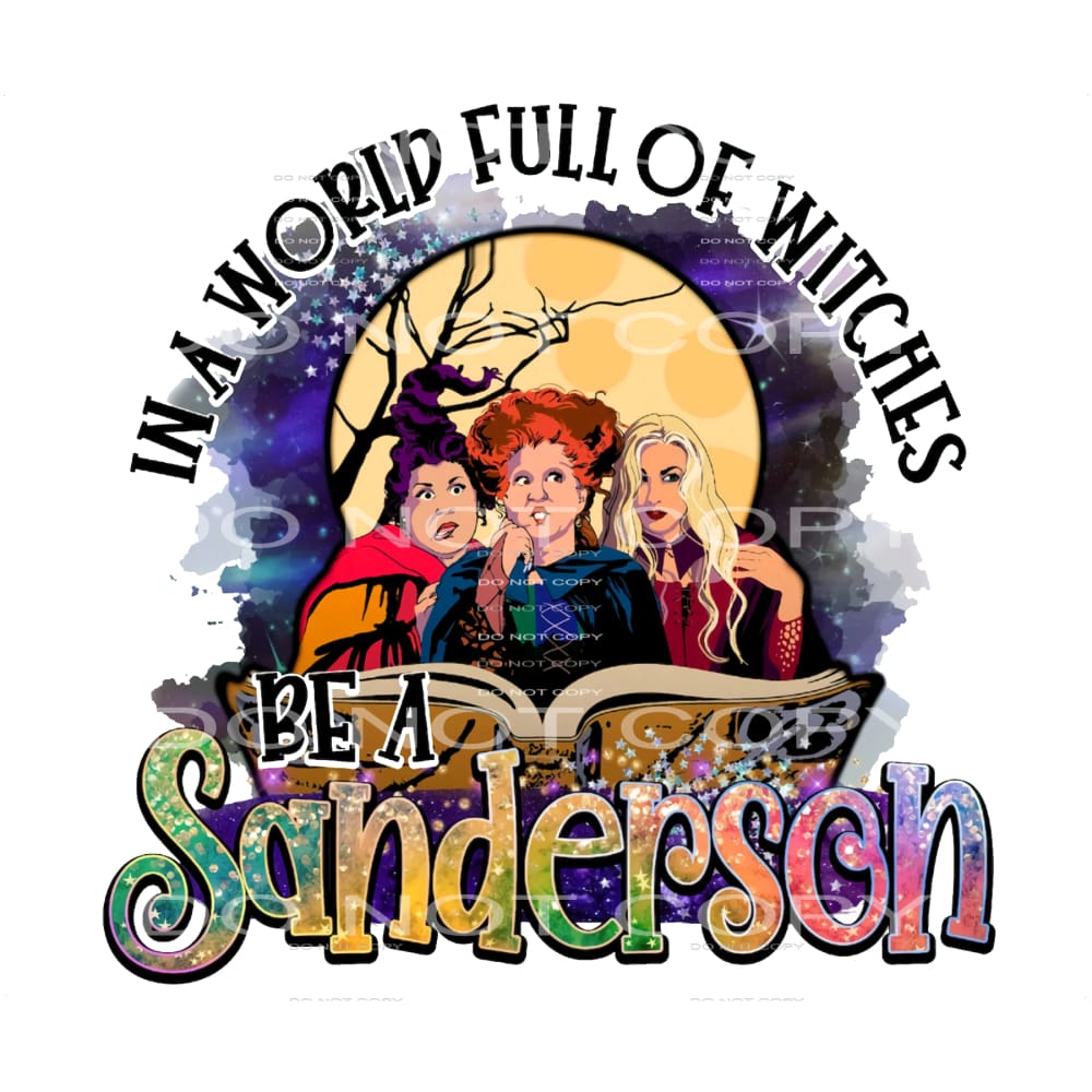 Inspired Hocus Pocus # 8783 sublimation transfers - Heat