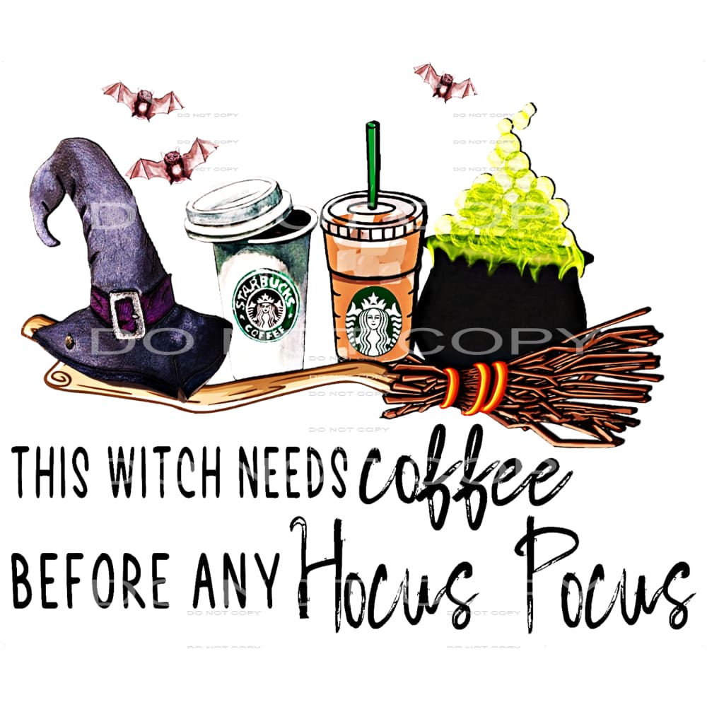 Inspired Hocus Pocus # 8789 sublimation transfers - Heat