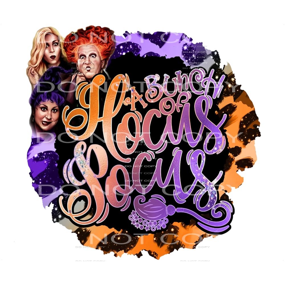 Inspired Hocus Pocus # 8792 sublimation transfers - Heat