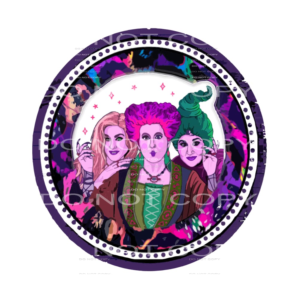 Inspired Hocus Pocus # 8796 sublimation transfers - Heat
