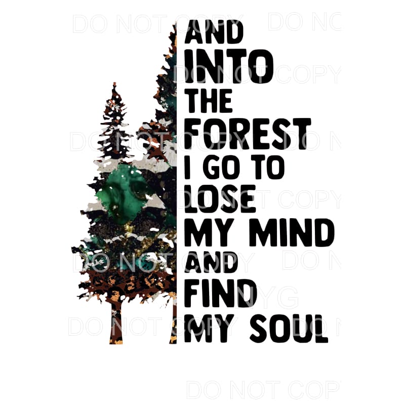 Into the forest I go # 1 Sublimation transfers - Heat