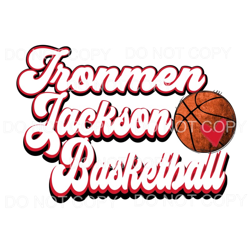 Ironman basketball # 8216 Sublimation transfers - Heat