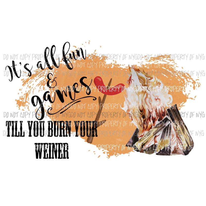 Its all fun and games Sublimation transfers Heat Transfer