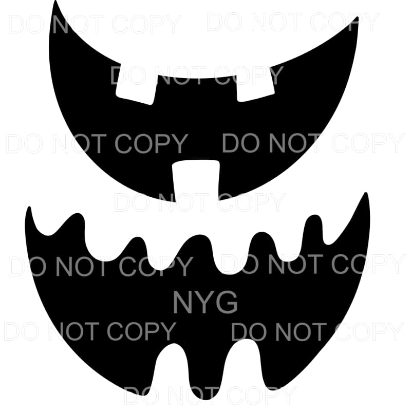 Jack O Lantern Halloween Sheet #2 Sublimation transfers -