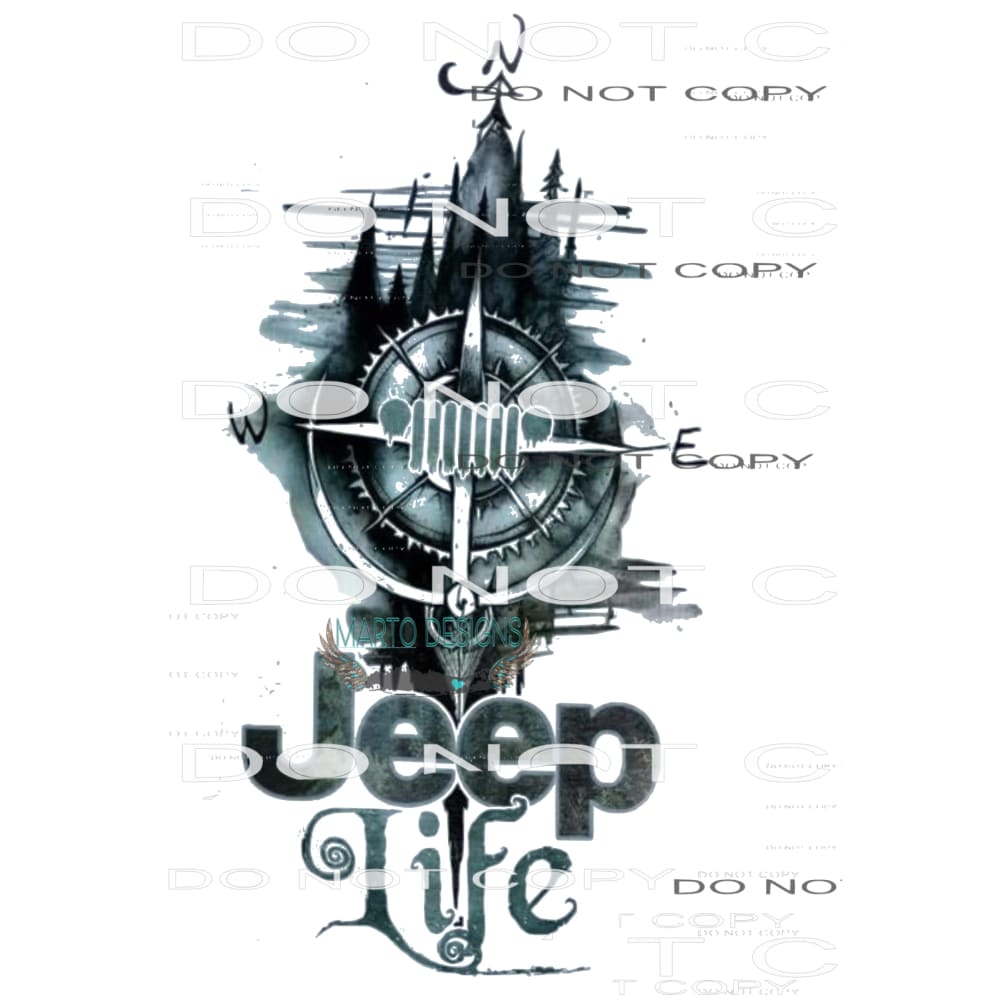 Jeep # 127 Sublimation transfers - Heat Transfer Graphic Tee