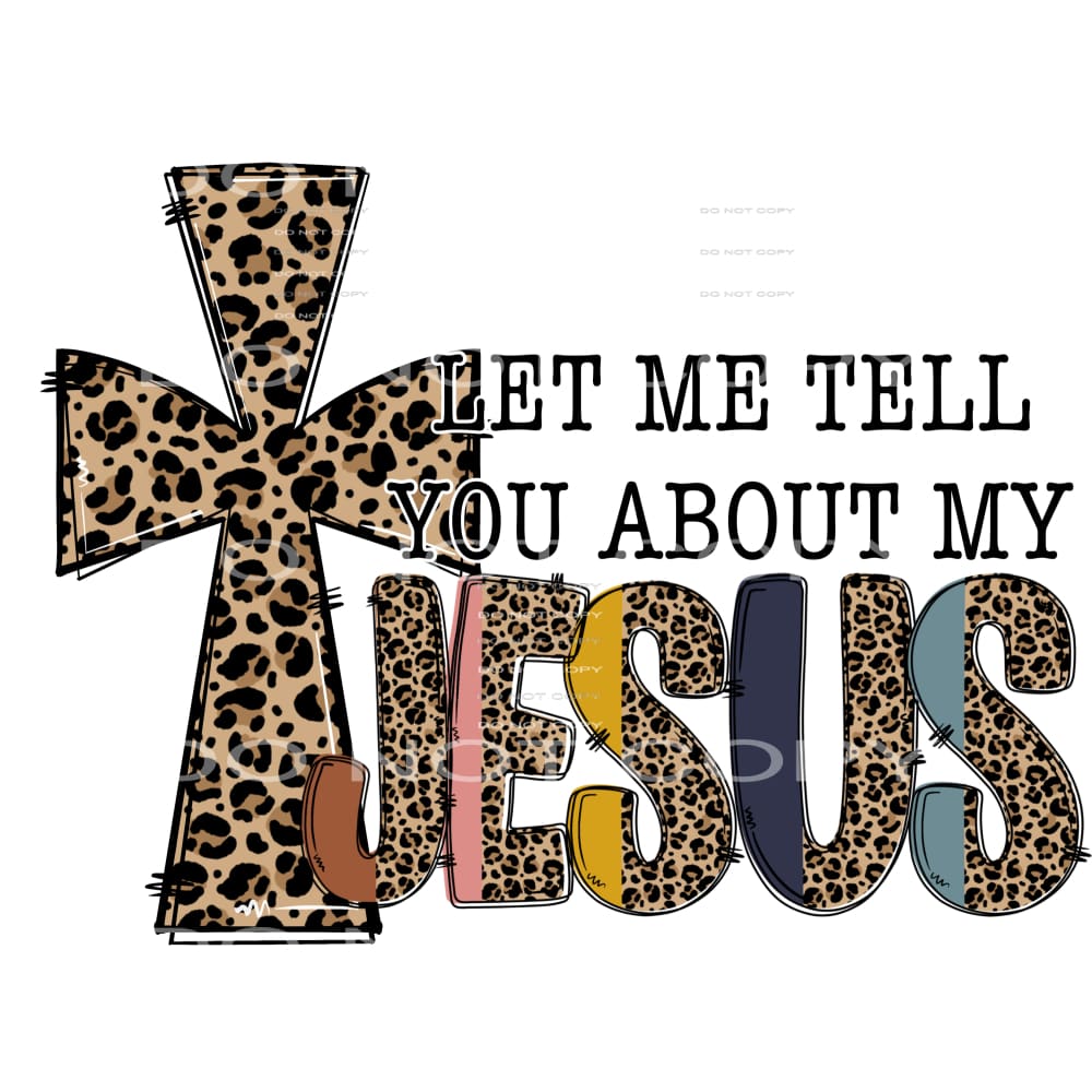 Jesus #4197 Sublimation transfers - Heat Transfer