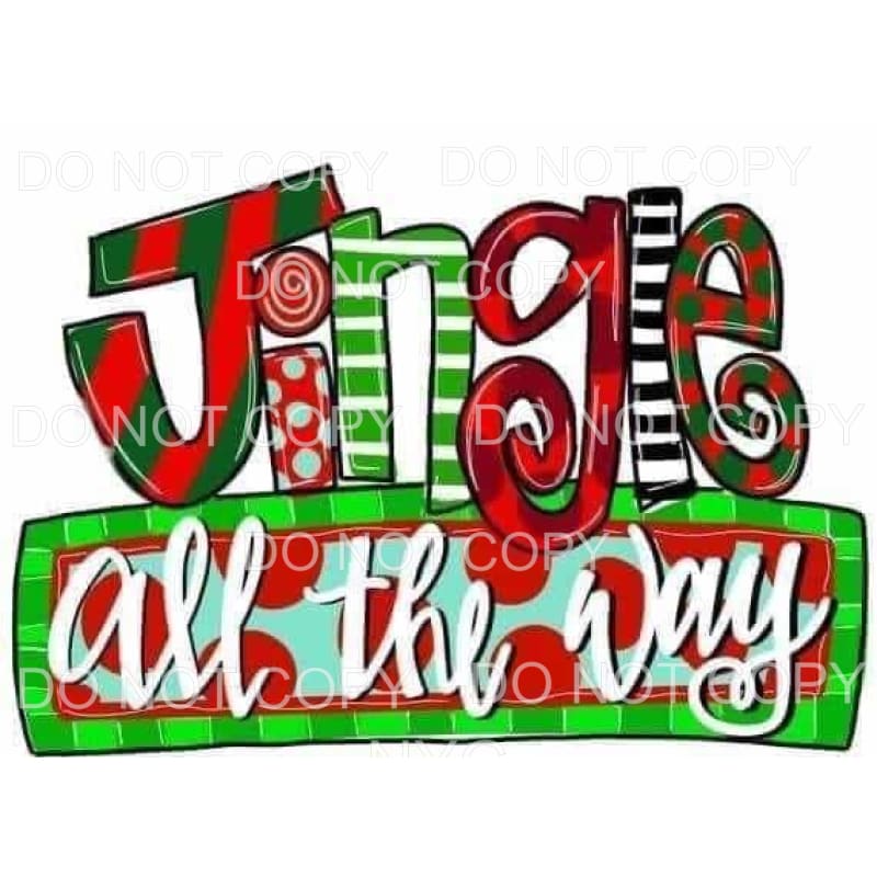 Jingle All The Way Red Green Stripes Polka Dots #1807