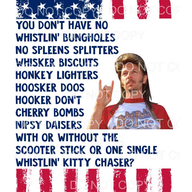 Joe Dirt # 3 Sublimation transfers - Heat Transfer